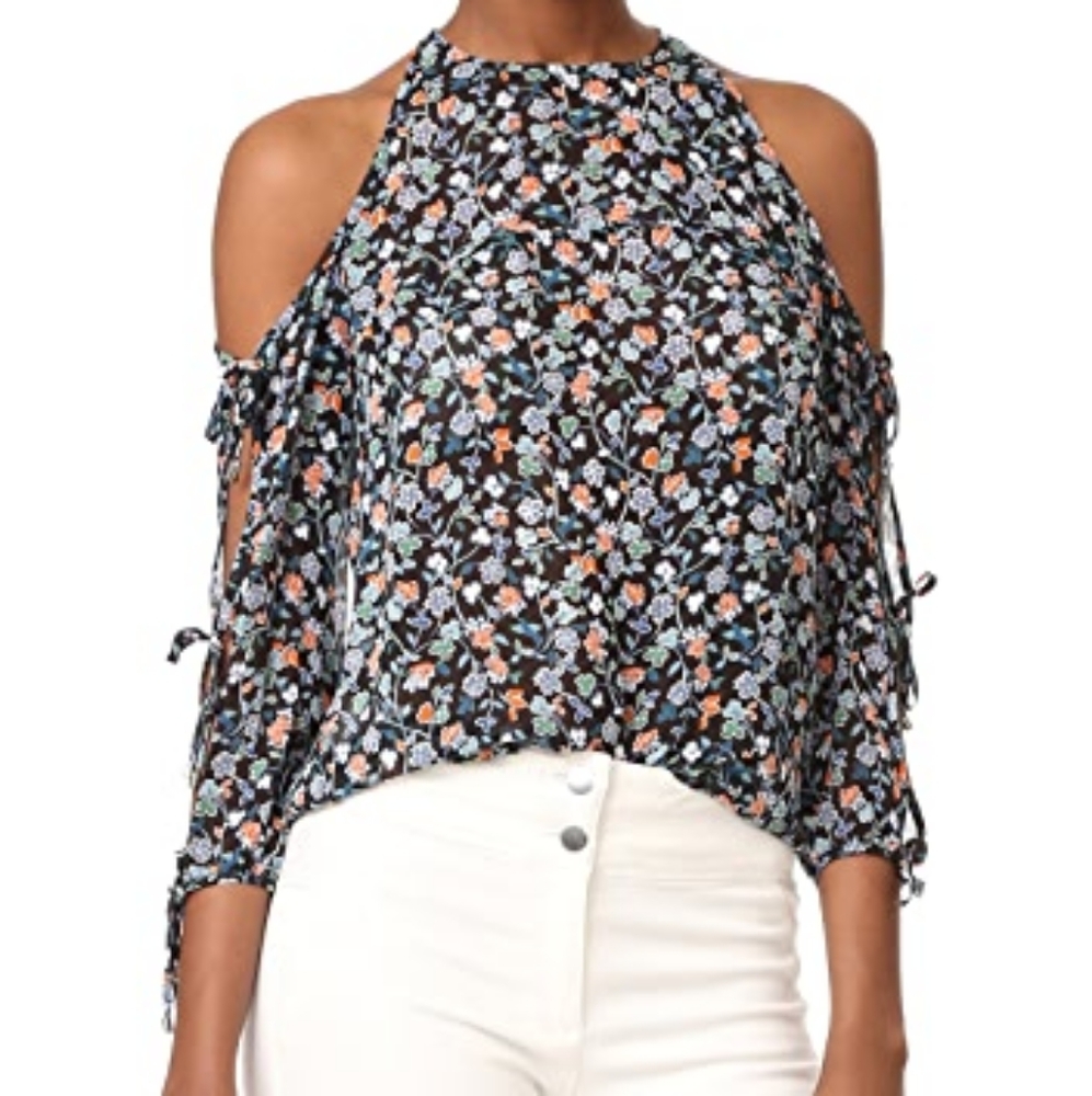 New Veronica Beard Flynn bow blouse